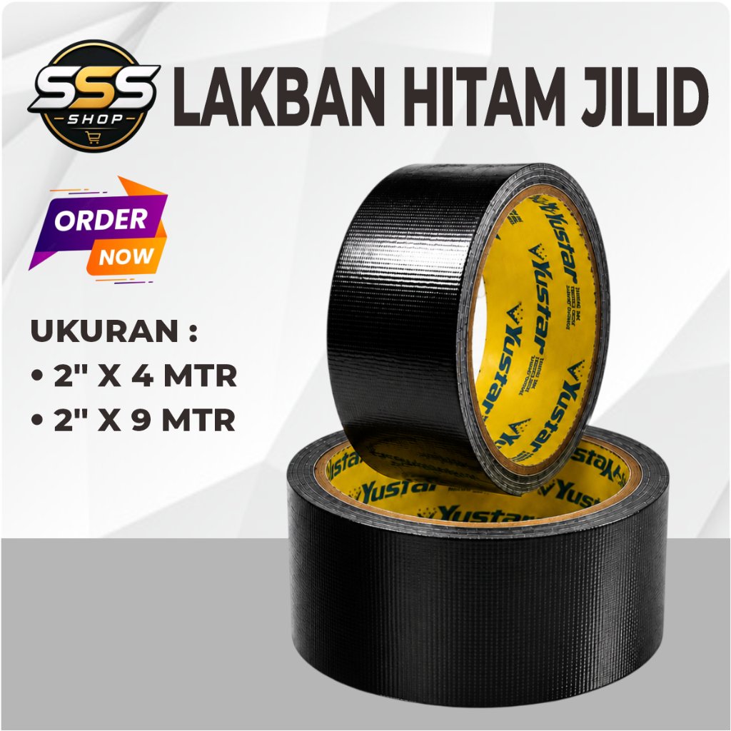 LAKBAN JILID HITAM / LAKBAN HITAM / LAKBAN HITAM SERBAGUNA / LAKBAN KAIN HITAM