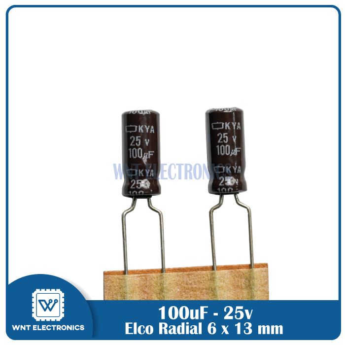 Capasitor Elco 100uf 25v 100uf25v