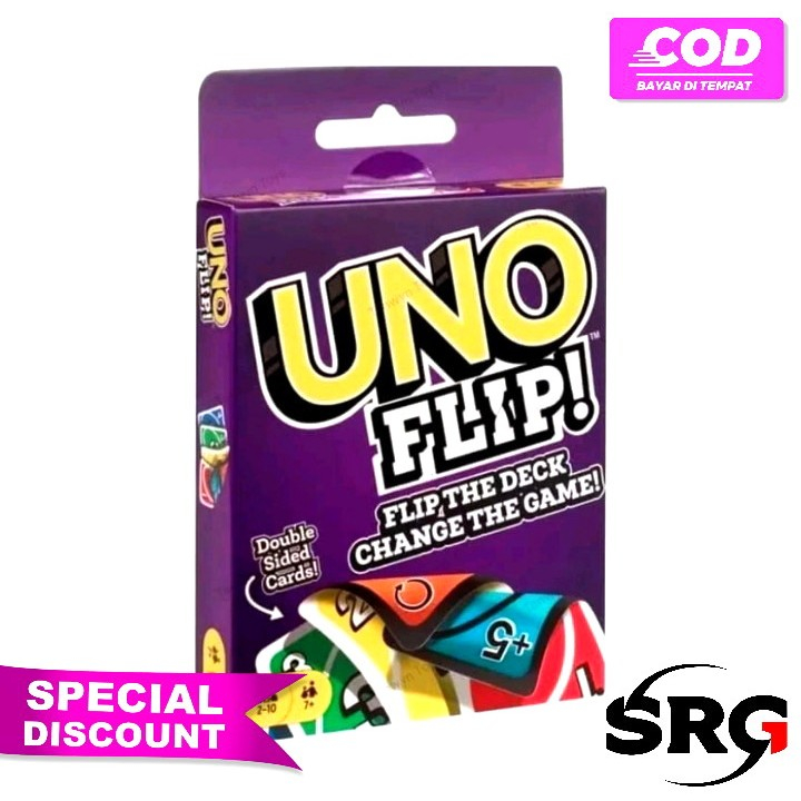 Flip Card - Permainan Kartu Keluarga UNO Flip Card Original