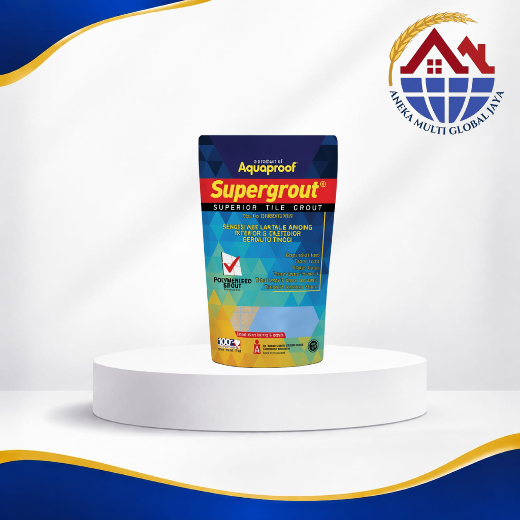 Semen Nat Pengisi Naad Keramik SUPERGROUT Aquaproof Tile Grout Oker AM