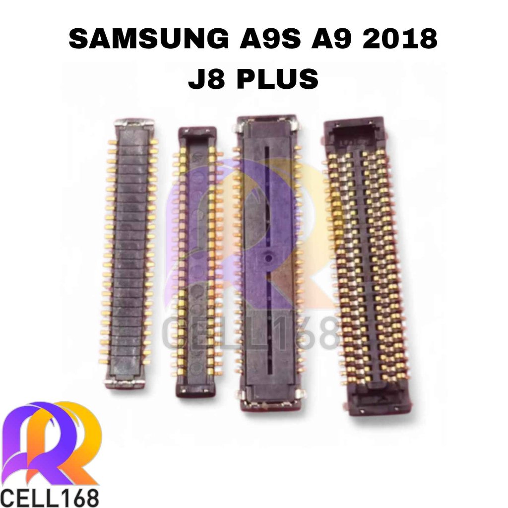 KONEKTOR LCD SAMSUNG A9S A9 2018 J8 PLUS SOKET CONNECTOR LCD FPC 48 PIN DIMESIN DIKABEL