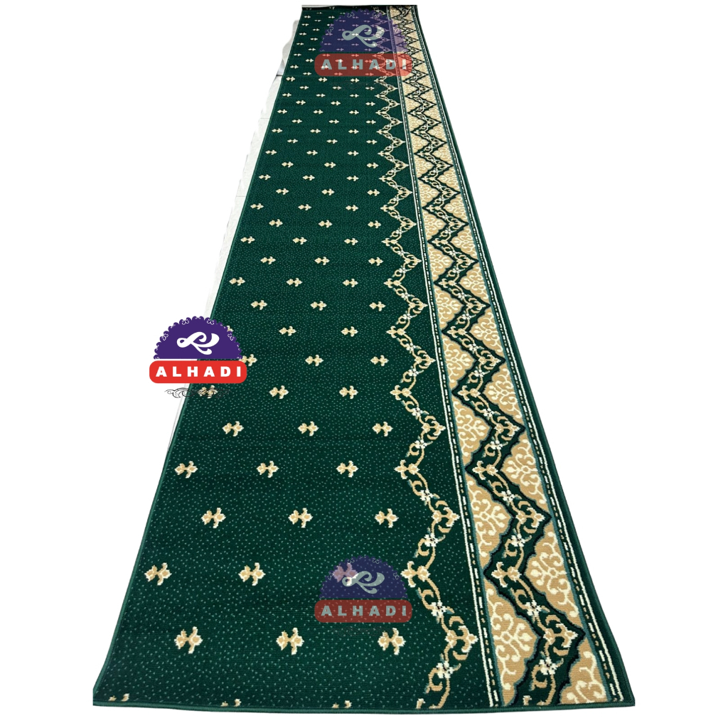 Alhadi Karpet Masjid ROSGRA METERAN Ukuran 100 x 120cm Tebal 9mm Sajadah Mushola Lembut