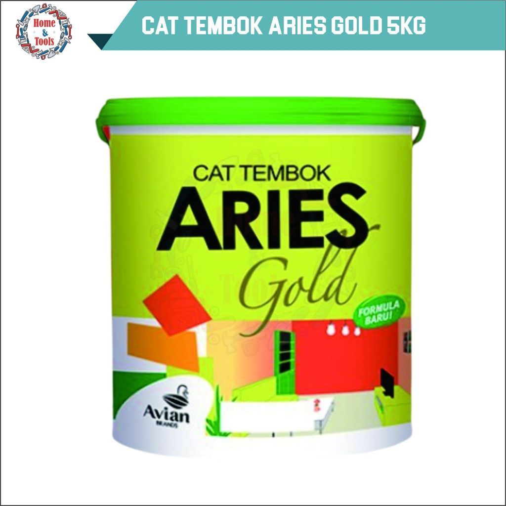 Cat Aries Gold 5kg / Cat Tembok Aries / Cat Tembok Premium