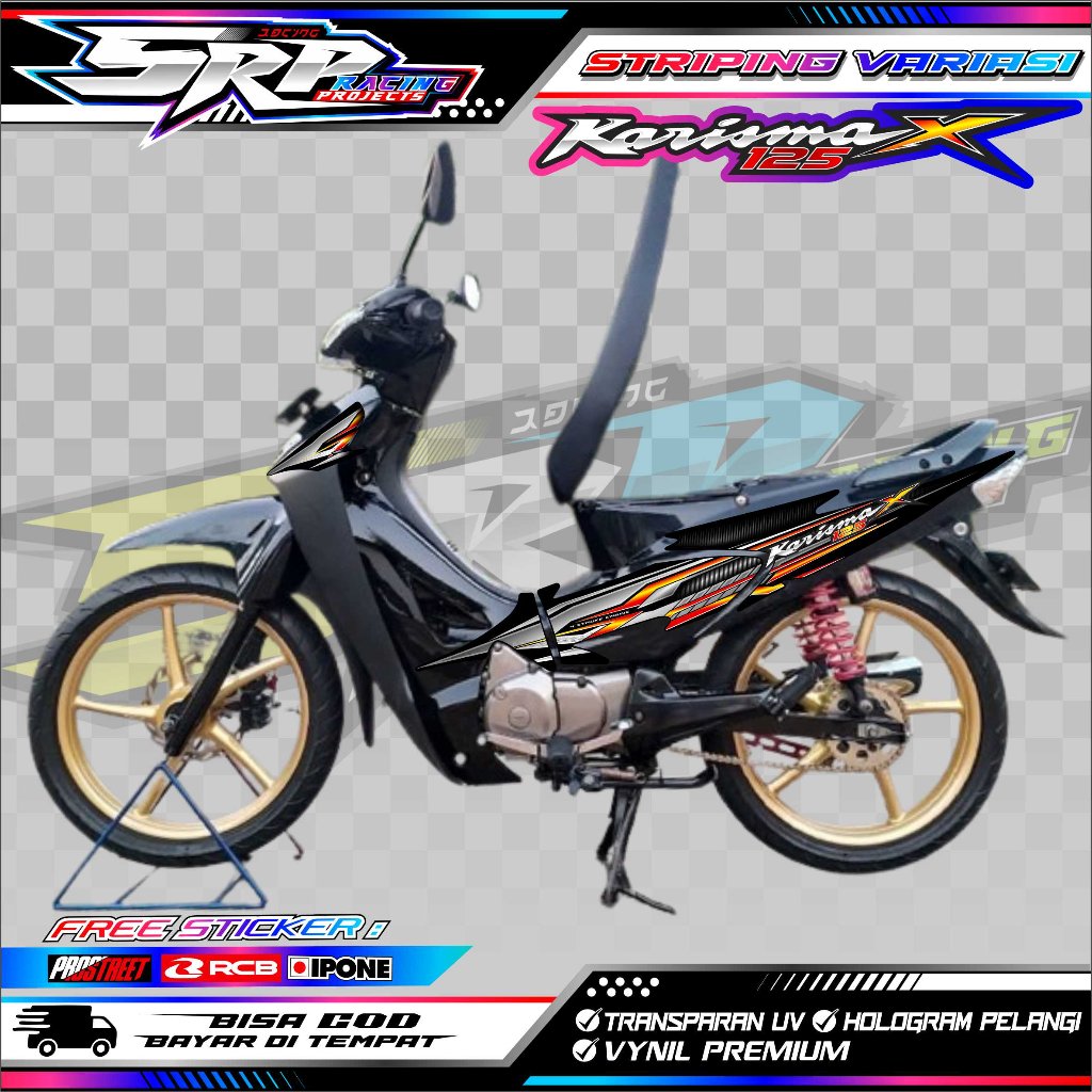STRIPING VARIASI HONDA KARISMA X 125 / STICKER LIST VARIASI MOTOR HONDA KARISMA X 125
