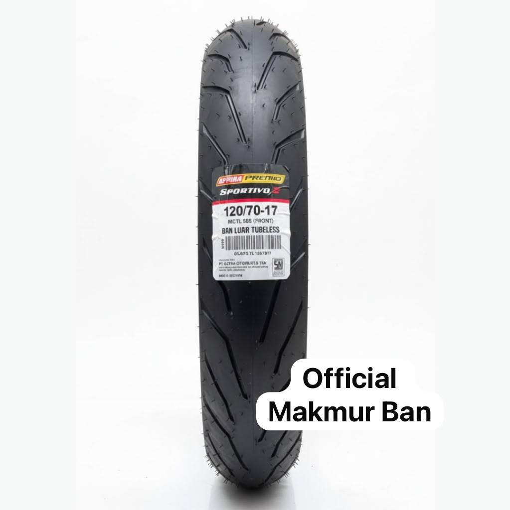 Ban Aspira Premio Sportivo 2 120/80-17 RS-02 Tubeless Soft Compound