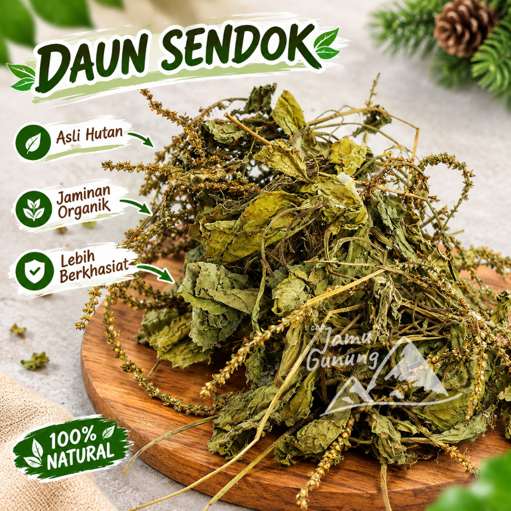 Daun Sendok 100gr Kering Sendokan Asli