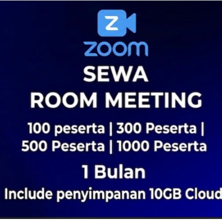 Zoom Meeting Pro Murah 1000 Peserta  Bulanan