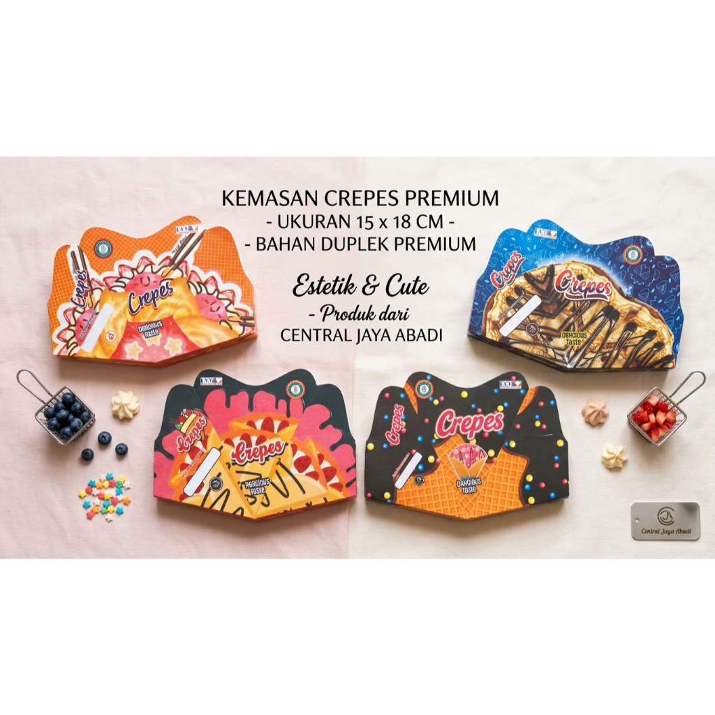300 LEMBAR KEMASAN CREPES LIPAT JUMBO PAPER CRAFT KARTON SUPER QUALITY | KERTAS LEKER KREPES CRISPY 