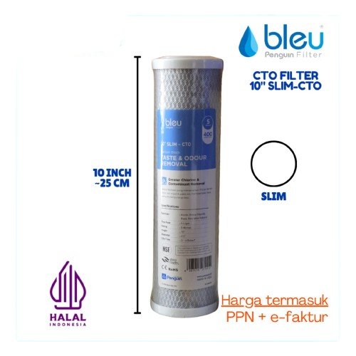 Bleu by Penguin - CTO filter 10"/Filter Air CTO Bleu 10" - Refil Filter Air CTO 10"