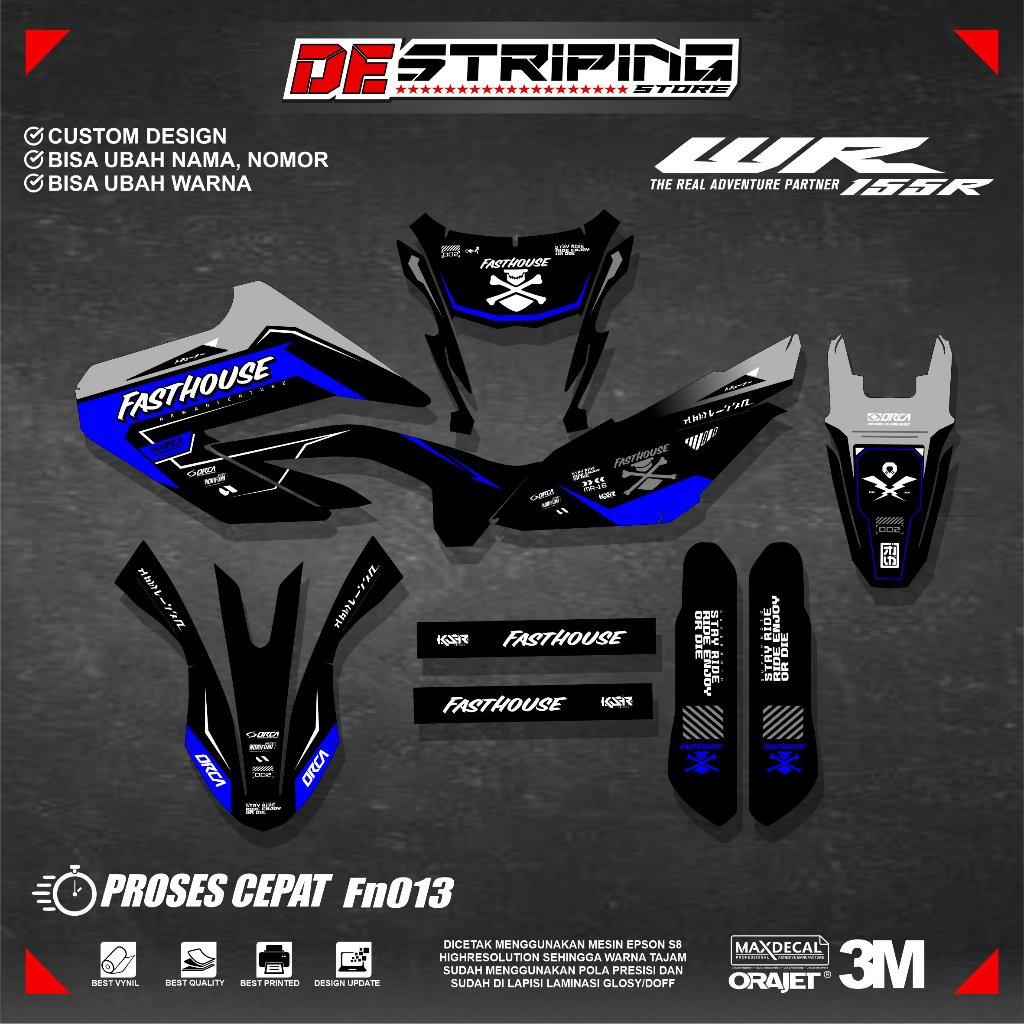 DECAL FULLBODY Yamaha WR 155R DESAIN NEW FN013