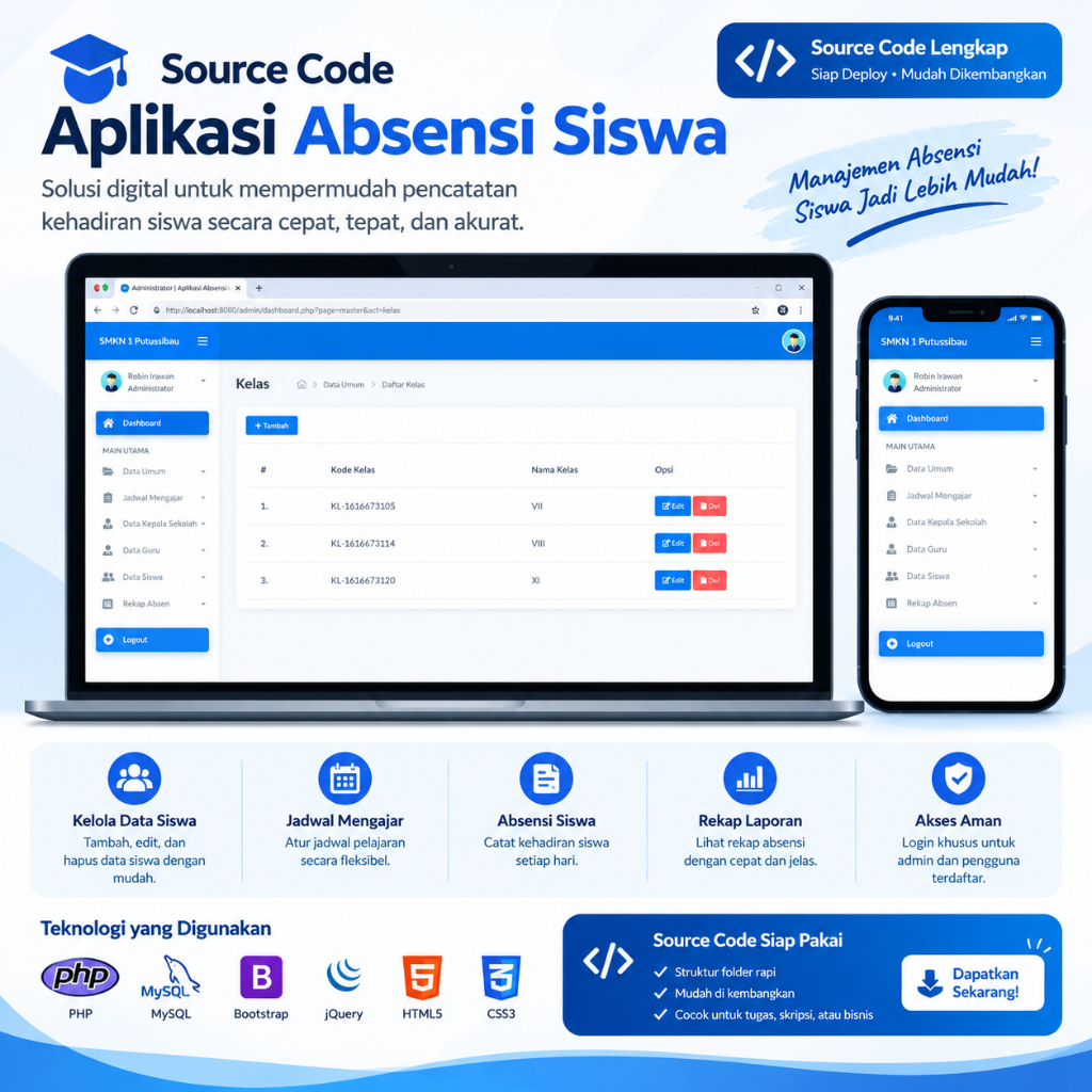 Source Code Website Absensi Siswa