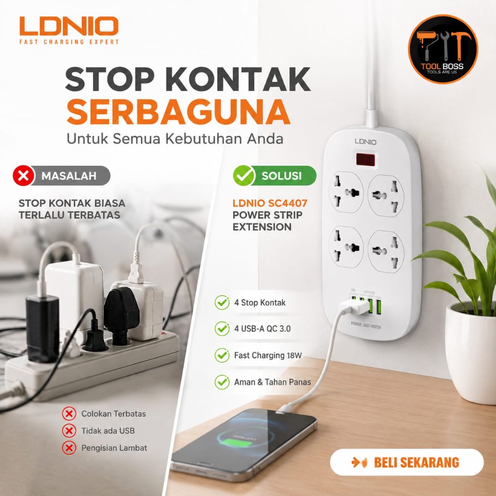 ldnio SC4407 Universal Power Strip