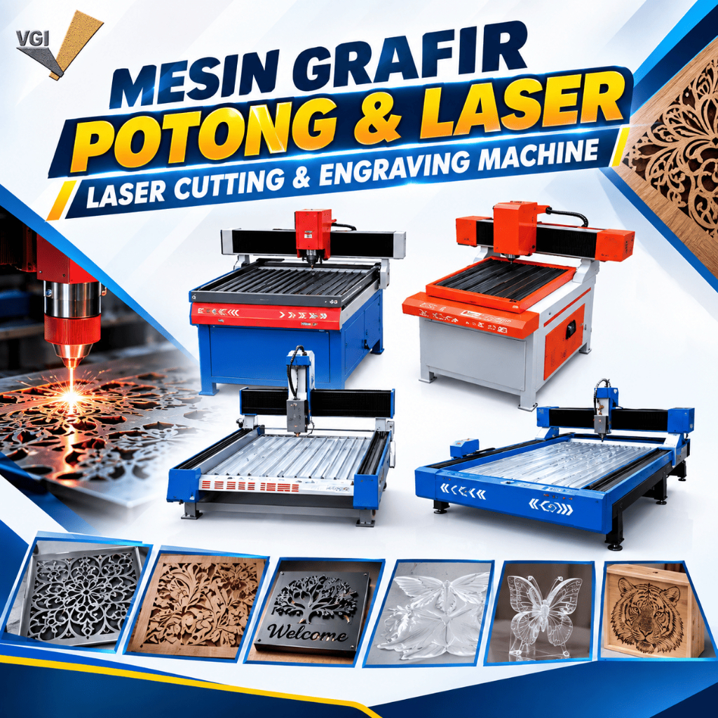 Grafir Potong & Laser Mesin
