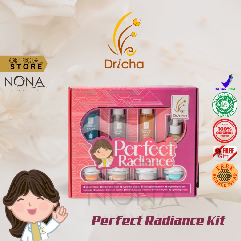 DRICHA PAKET PERFECT RADIANCE KIT ( NORMAL TO DRY ) DRICHA PAKET FLEK