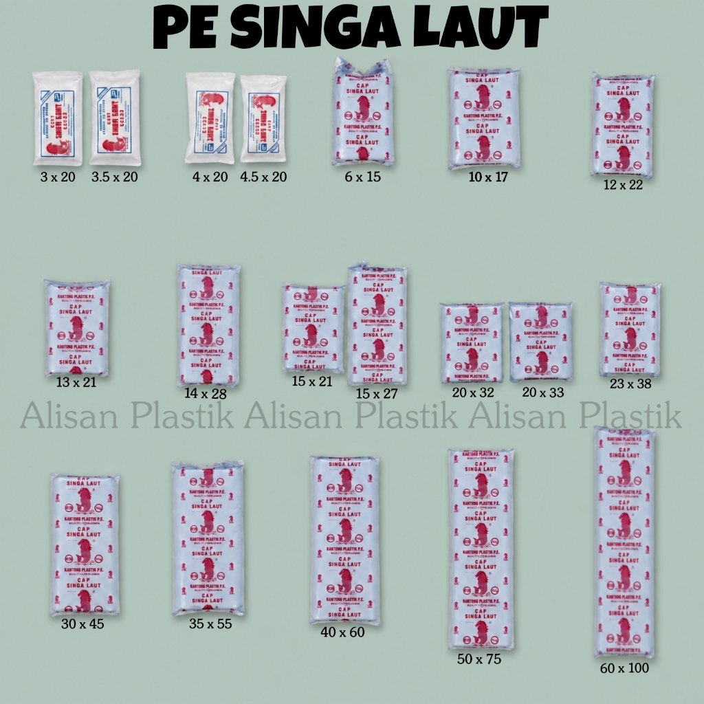 Kantong plastik pe singa laut berbagai ukuran