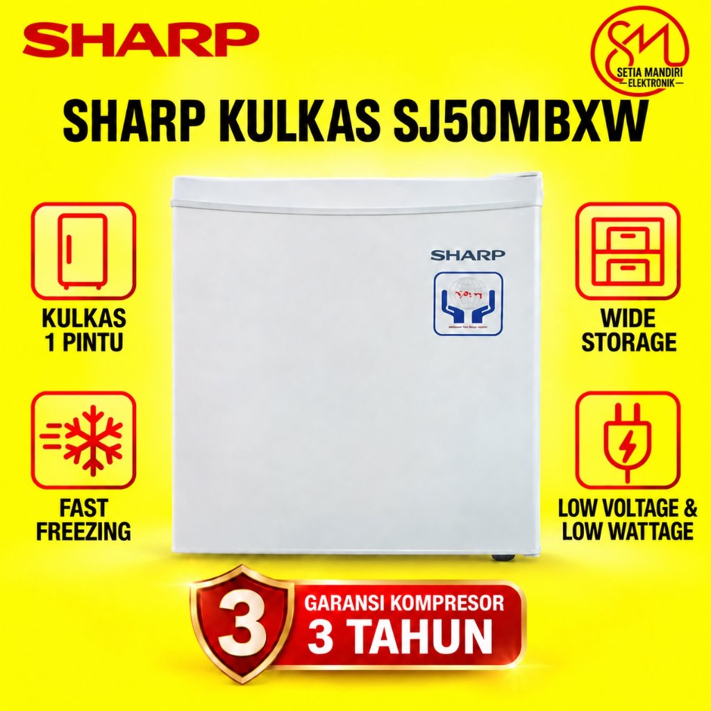Sharp SJ-50 Kulkas Mini 1 Pintu