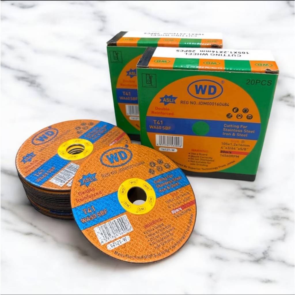 [ PACK ] WD Batu Potong Gerinda 4" / WD Mata Potong Gerinda / WD Resibon