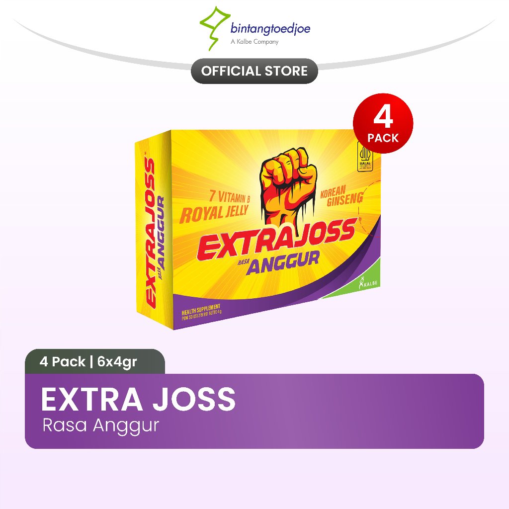 Extra Joss Anggur 4 Pack (24 sachet)