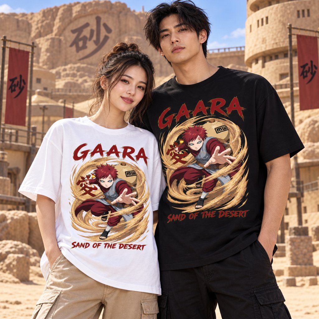Kaos GAARA Japanese Cel Animation Sand Guardian Unisex