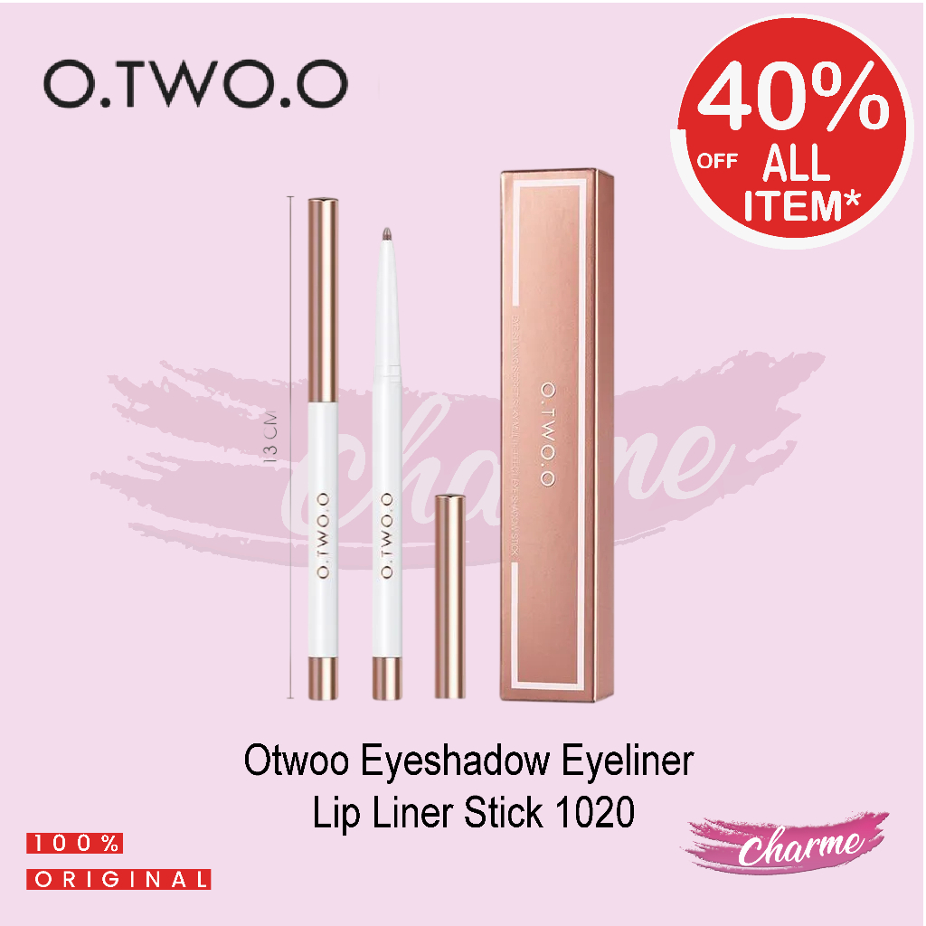 (READY & ORI) O.TWO.O Otwoo Eyeshadow Eyeliner Lip Liner Stick 1020