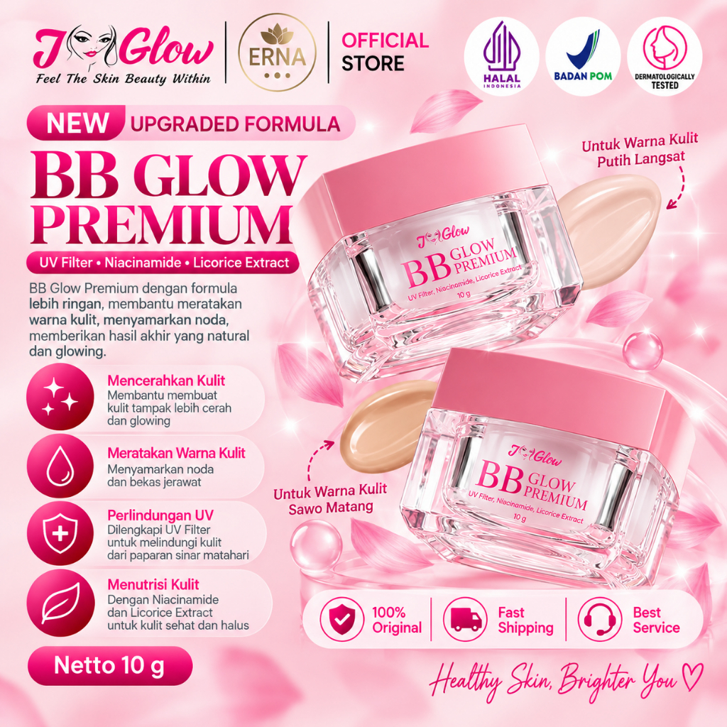 JGLOW SKINCARE BB CREAM ACNE / BB ACNE / DAY CREAM ACNE / KRIM JGLOW BPOM