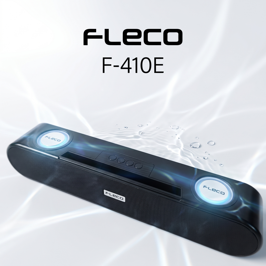Speaker Bluetooth Portable Fleco F-410E Speaker Dhamak Wireless Soundbar / Speaker Bluetooth Lampu L