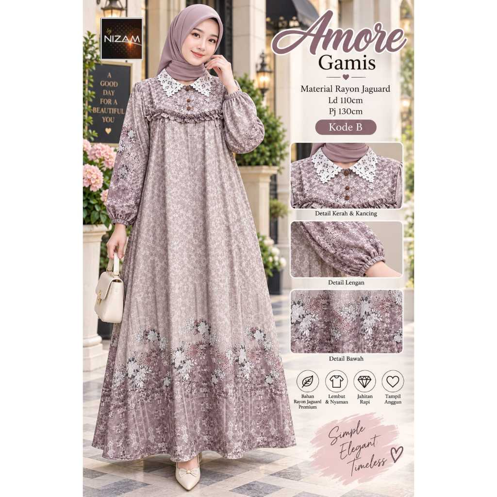 Pakaian Wanita HQ AMORE GAMIS From NIzAM FASHION STORE