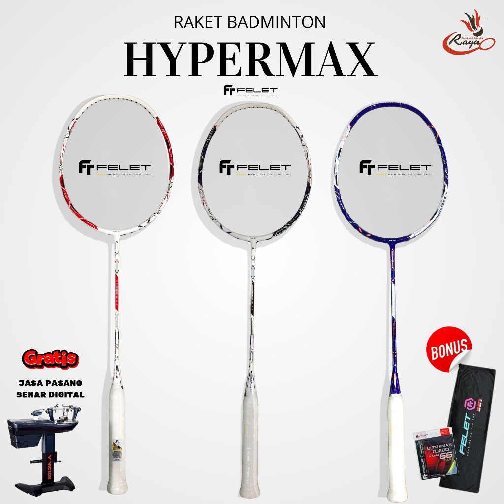 Raket Badminton FELET HYPERMAX 4U - Original