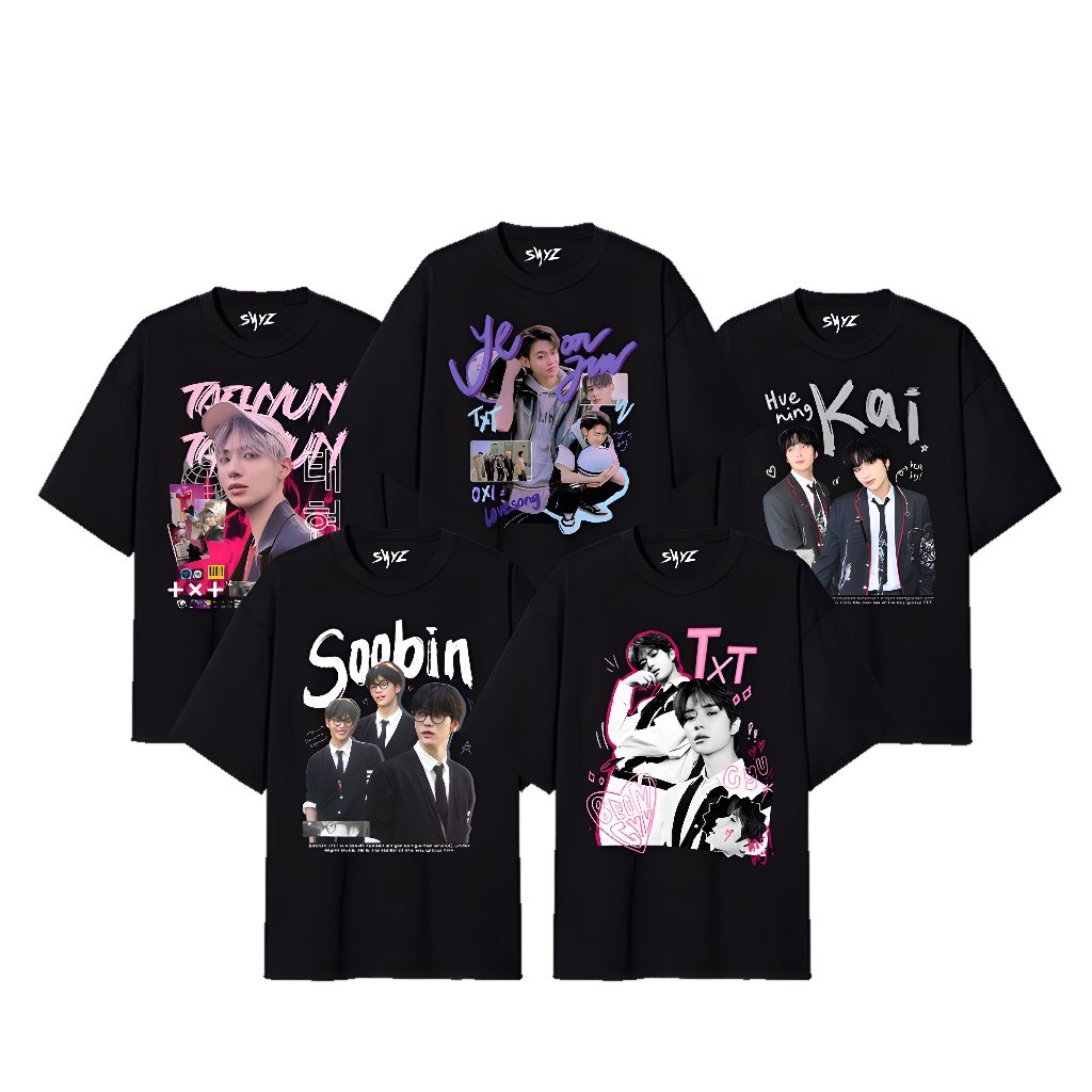 [ READY ] Kaos MOA MOANA TXT Allmember series | Yeonjun Beomgyu Soobin Kai Taehyun - TXT SERIES | Ra