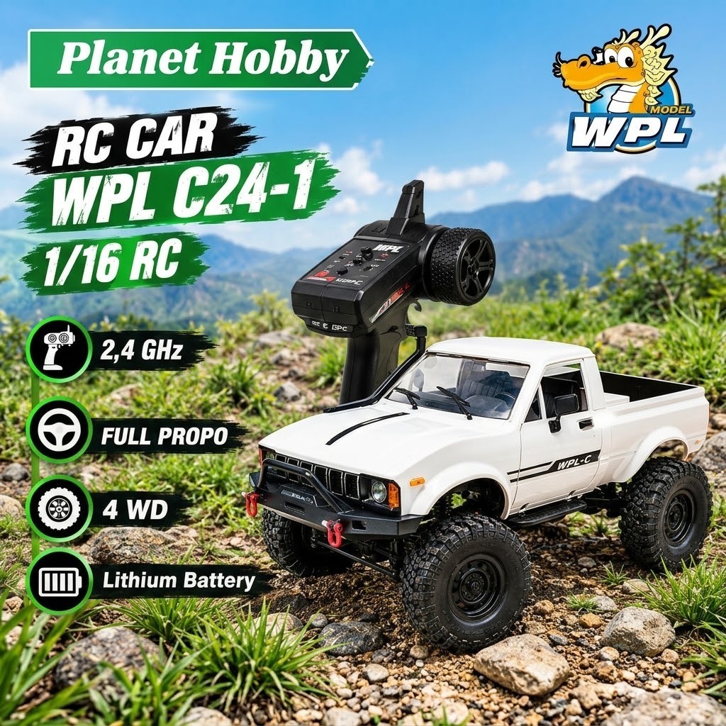 RC Car Off-Road WPL C24-1 C241 C-24-1 RTR Truck  4WD 1/16 Scale