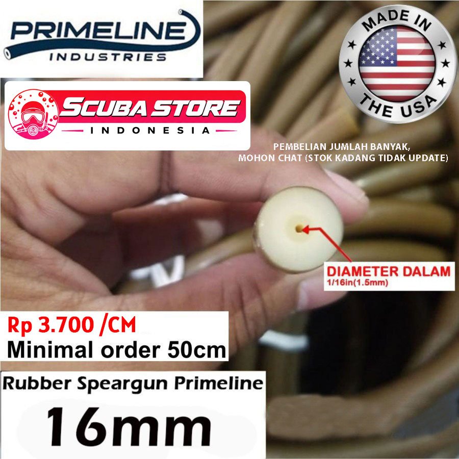 Rubber Band Speargun Primeline 16mm Tali Karet Spearfishing Ikan Selam Rubberband Premium Spearo Apn