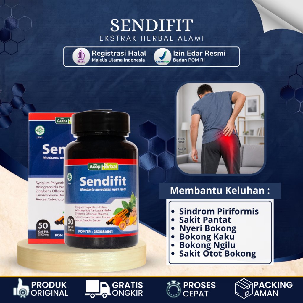 [BISA COD] Obat Sindrom Piriformis / Nyeri Otot Bokong, Obat Sakit Bokong / Pantat, Obat Bokong Kaku