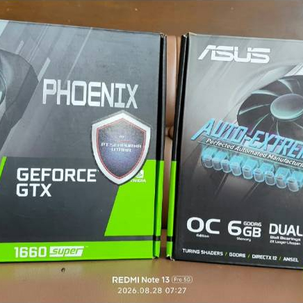 VGA CARD ASUS Phoenix GTX 1660 Super 6G LIKENEW FULLDUS