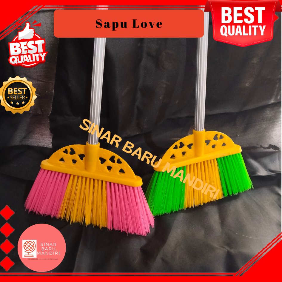 Sapu plastik / sapu nilon love  826 Nagoya / Sapu lantai