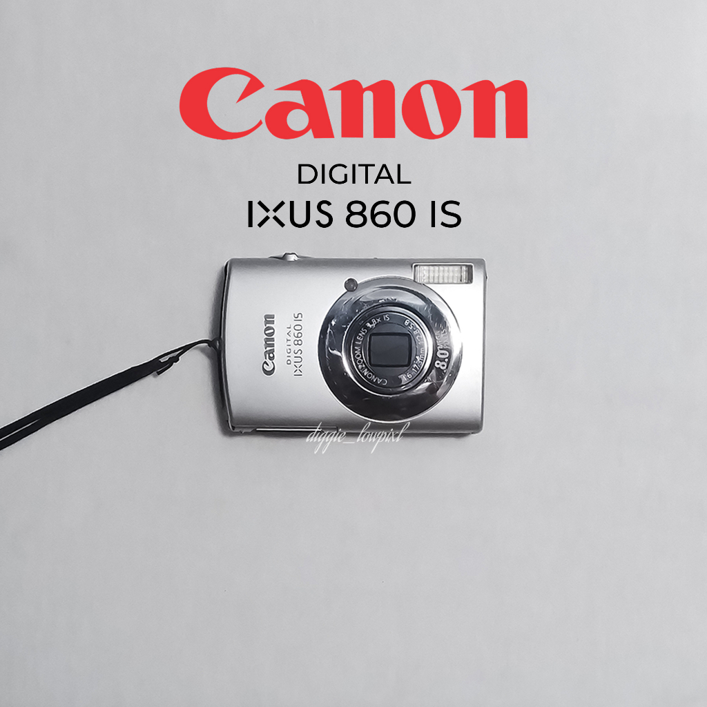 Digicam / Kamera Digital Canon DIGITAL IXUS 860 IS - Silver (Rare Item)