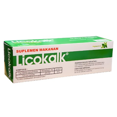 Licokalk - Suplemen Makanan 1strip @10Kaplet