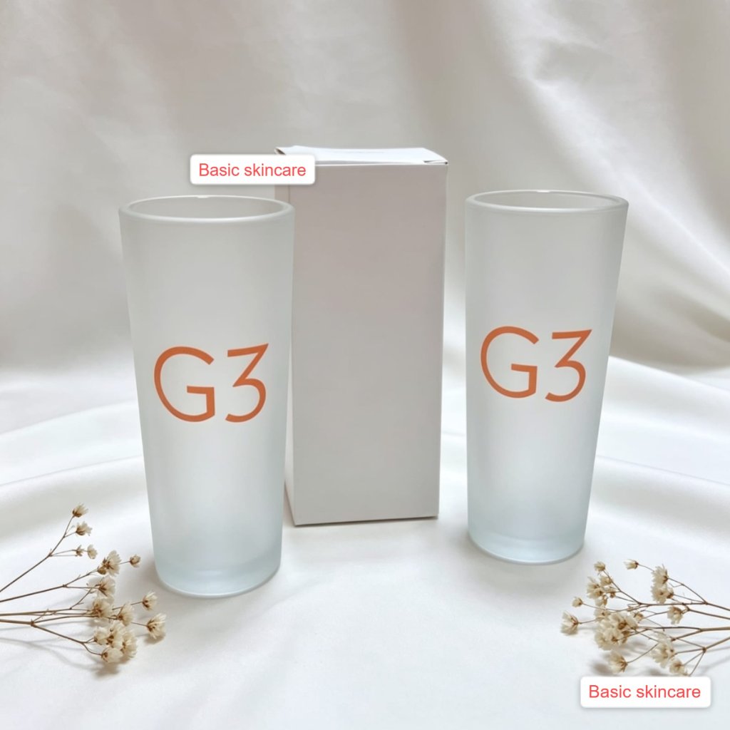 GELAS SLOKI KECIL/GELAS JUS G3/GELAS BERLOGO NS /GELAS TEBAL/GELAS CANTIK