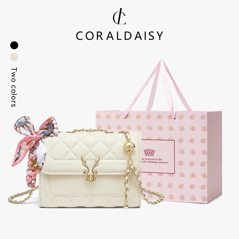 CORALDAISY Tas Wanita 2026 Tas Selempang Wanita Shoulder Bag Fashion Slingbag elegan Rantai bag