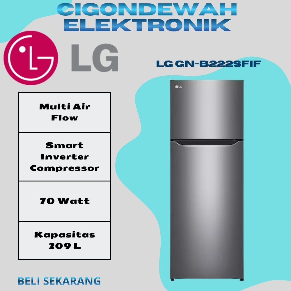 KULKAS 2 PINTU LG GN-B222SFIF