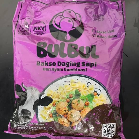 BULBUL BAKSO HALUS DAGING SAPI Kombinasi Ayam isi 50Pcs Frozen