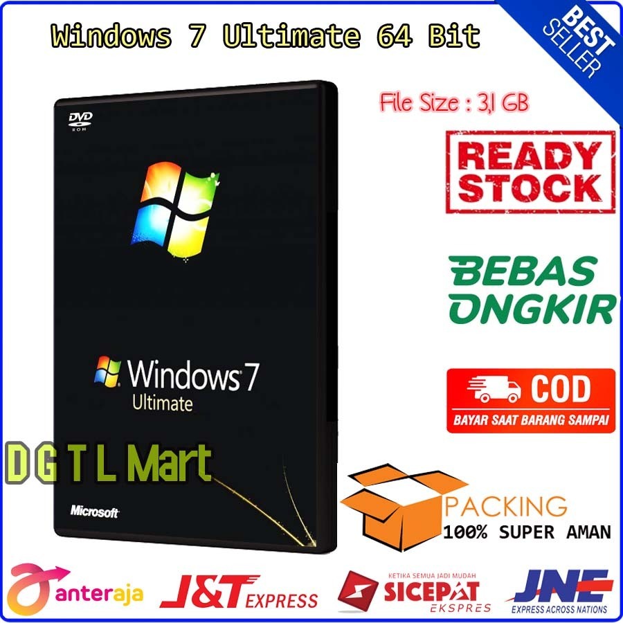 DVD Windows 7 Ultimate 64 Bit