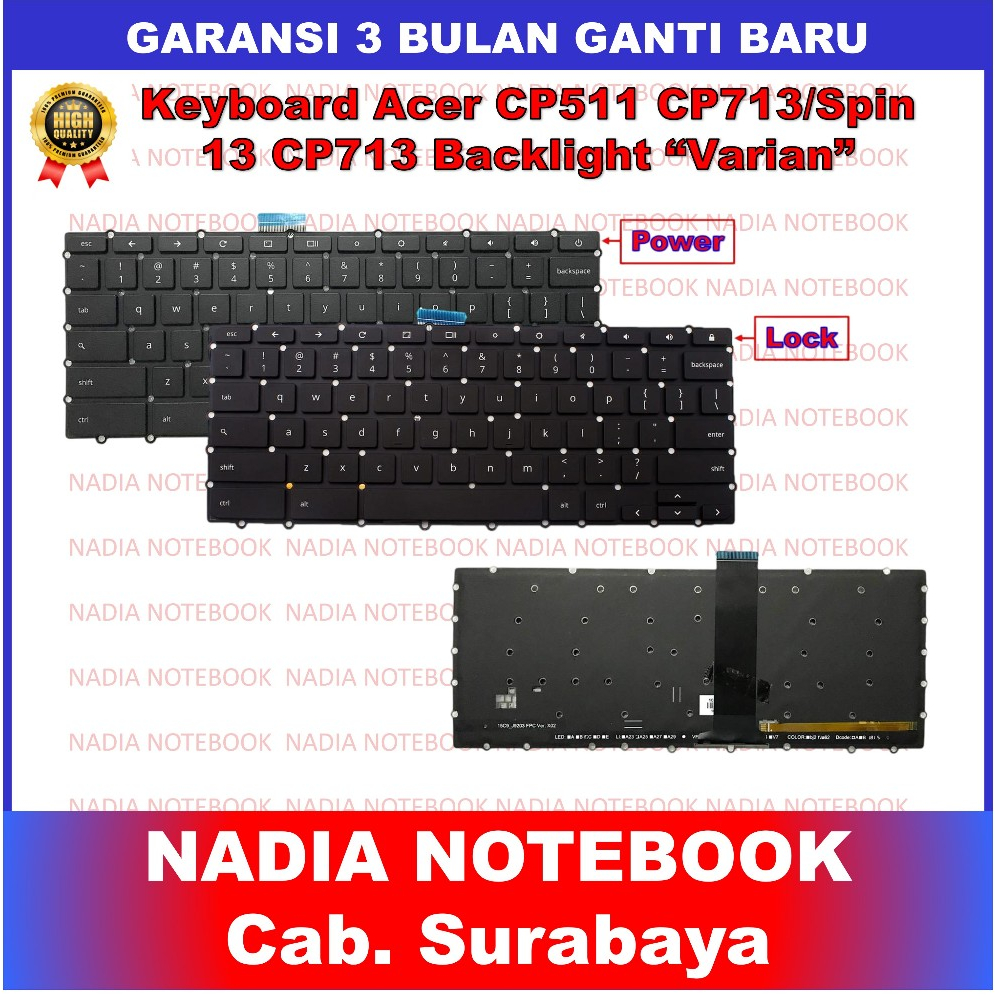 Keyboard Acer Chromebook Spin 11 CP511 CP511-1H CP511-1HN CP511-2HT R752 R752t R752tn - Lock