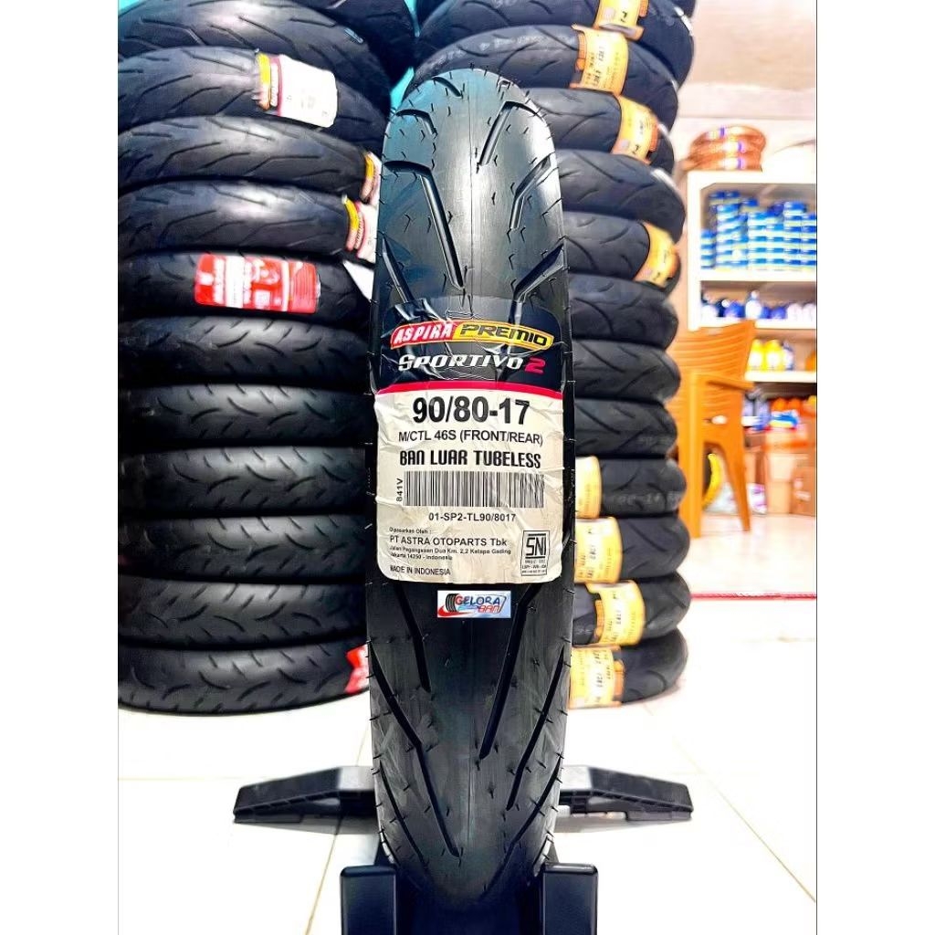 Ban tubles Aspira sportivo 2 90/80-17 ban aspira 90/80-17 ban tubles 90/80-17 sportivo 17 ban motor 