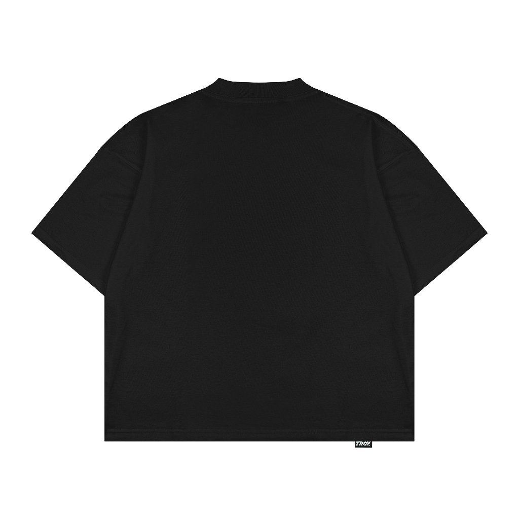 Troy Company Boxy Oversized T-Shirt Black Wolf Whistle - Kaos Boxy Oversize Hitam MBD 3718
