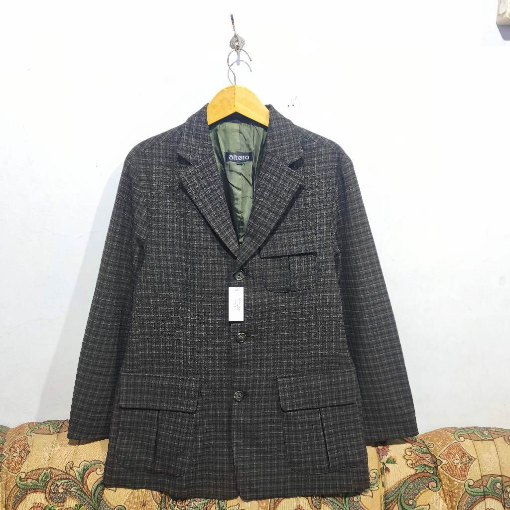 BLAZER WOOL HIJAU ELBOW  ALTERO | JAS WOOL ELBOW ALTERO L