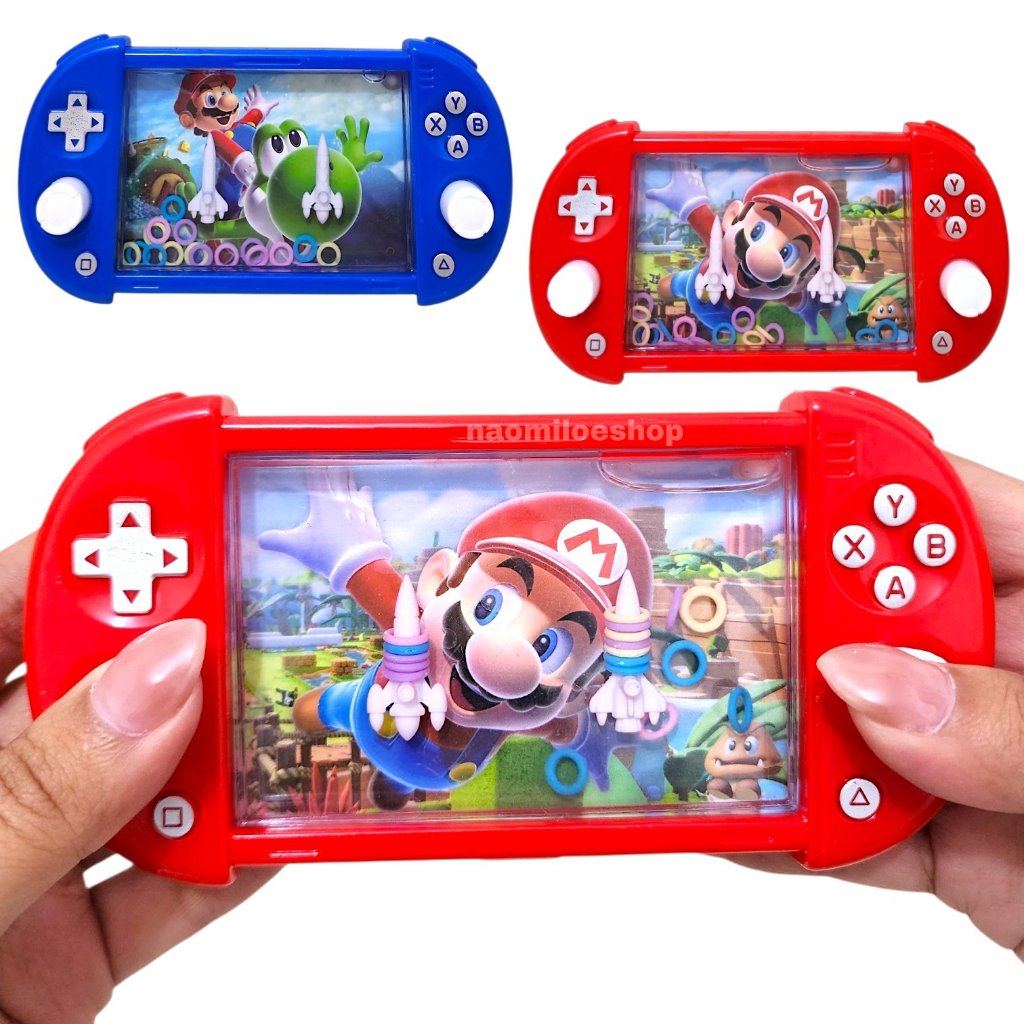 Gembot luigi x mario mainan water game Marioo bros cincin Mainan Anak Jadul Mainan Water Game PS Mai