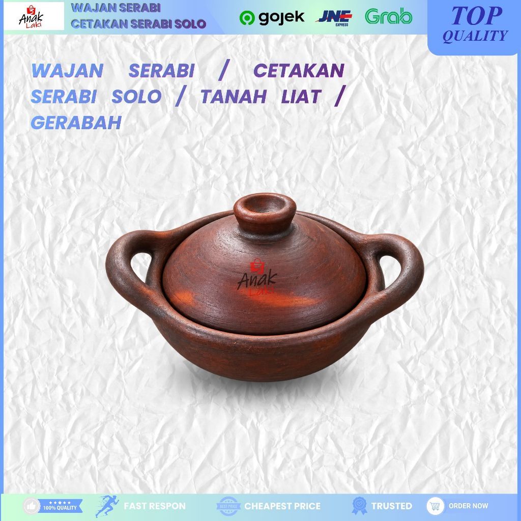 Wajan Serabi/Cetakan Serabi Solo/Tanah Liat/Gerabah