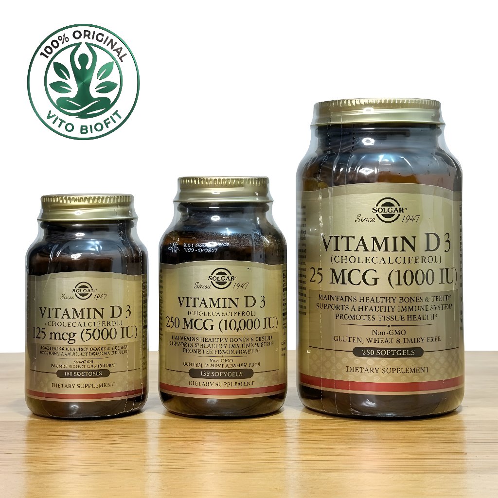 Solgar Vitamin D3 Cholecalciferol 1000 IU 5000 IU 10000 IU Softgels Original USA