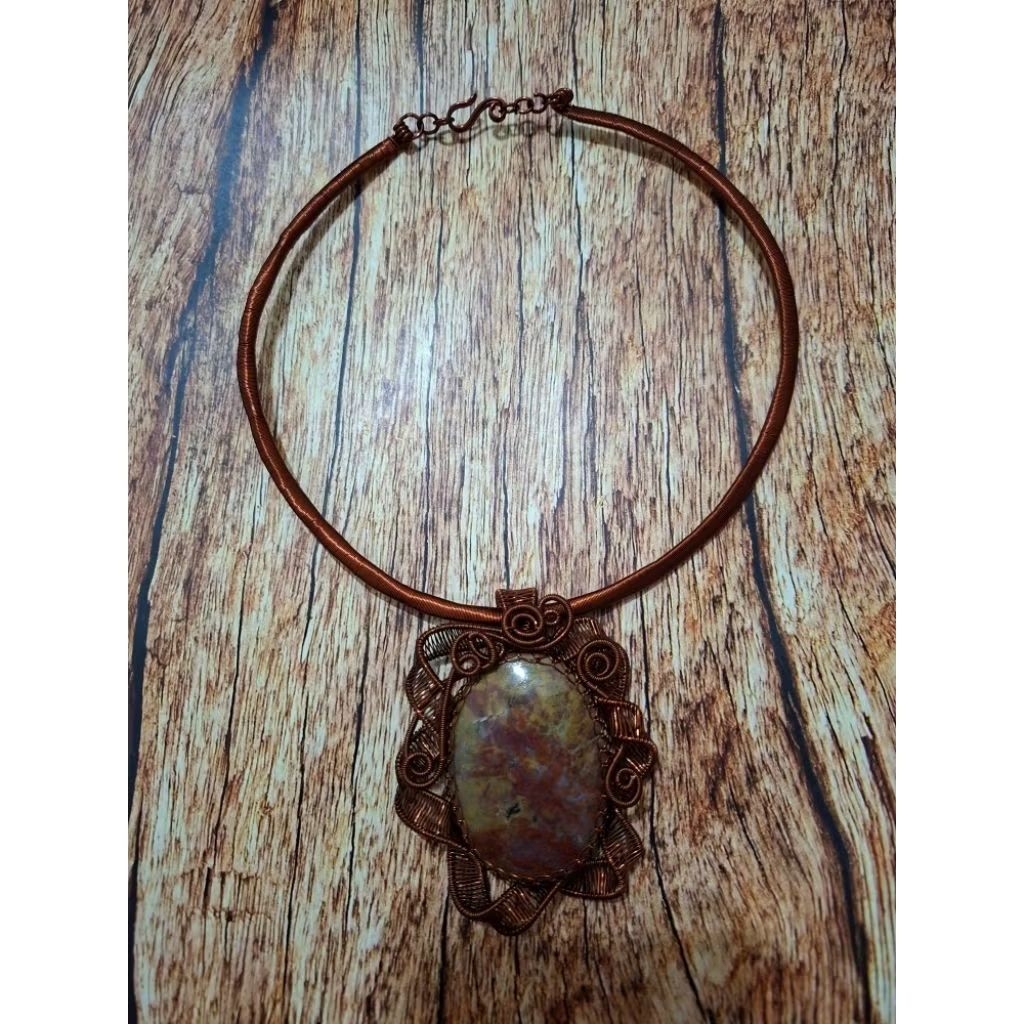 Kalung Handmade Pendant Wire Tembaga Copper Kalung Pria