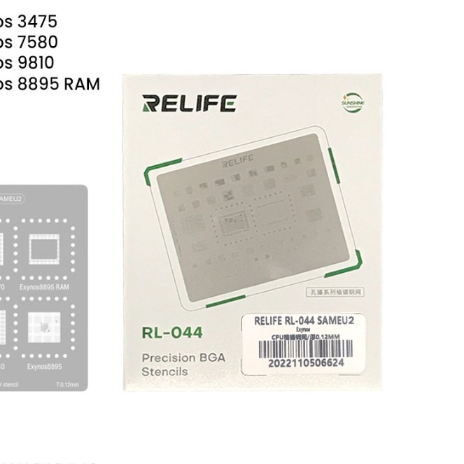 BGA STENCILS RELIFE RL-044 SMEU2